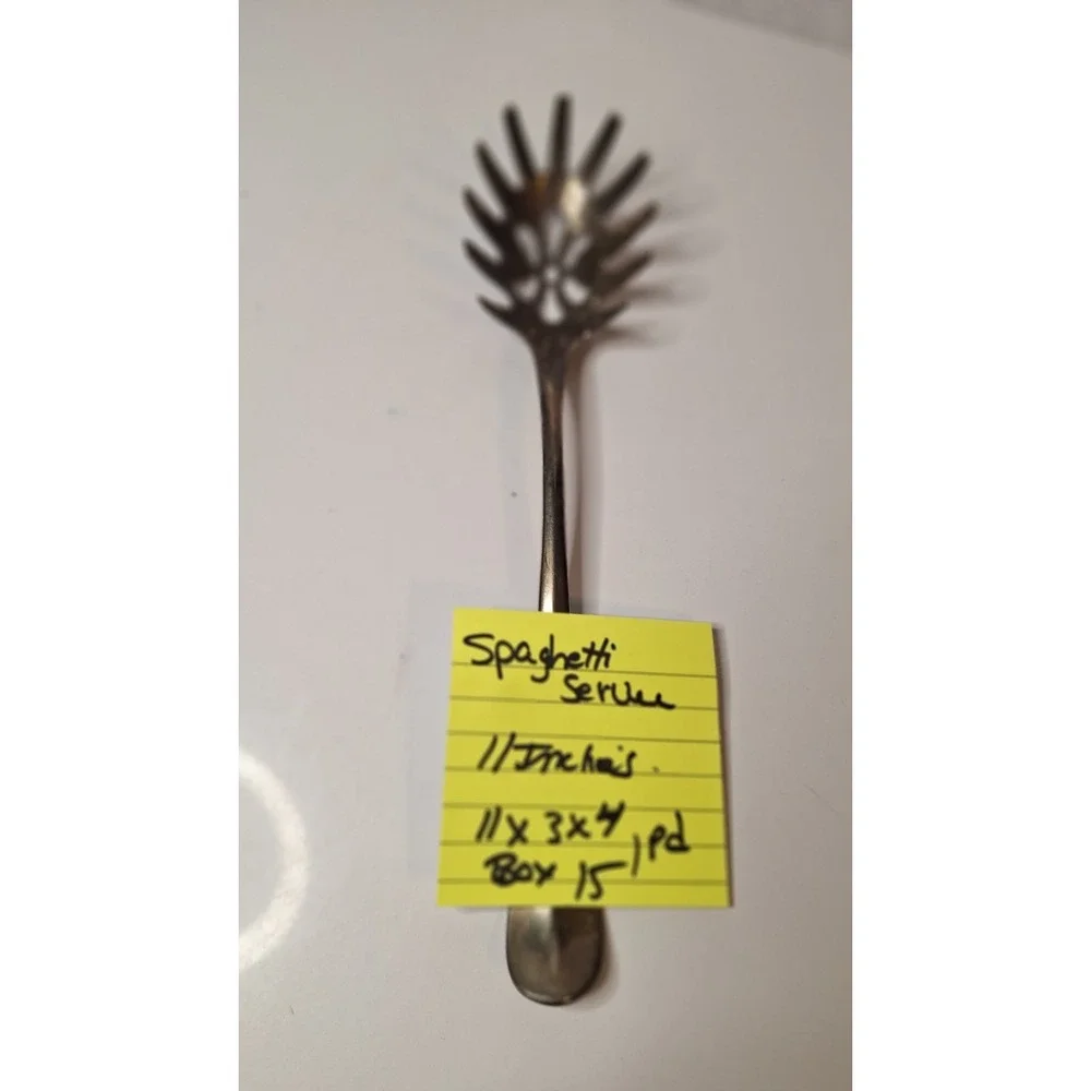 Silverplate Spaghetti Server, Vintage Pasta Fork